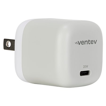 VENTEV 20W PD USB C Mini Wall Charger, White WC20-HD261496